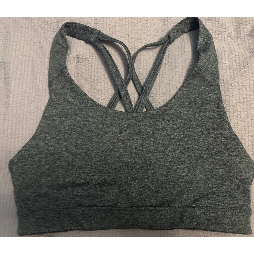 Old Navy Active Go-Dry Dark‎ Gray Lightly Padded Sports Bra, Size Small